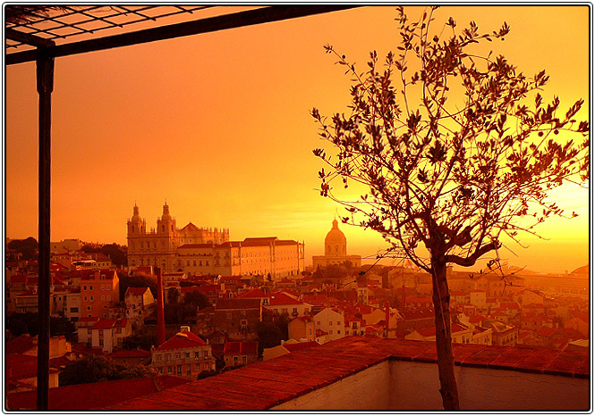 Lever de soleil sur le Tage, Palácio Belmonte